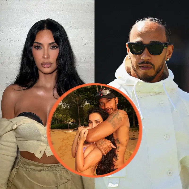 Kim Kardashian and Lewis Hamilton