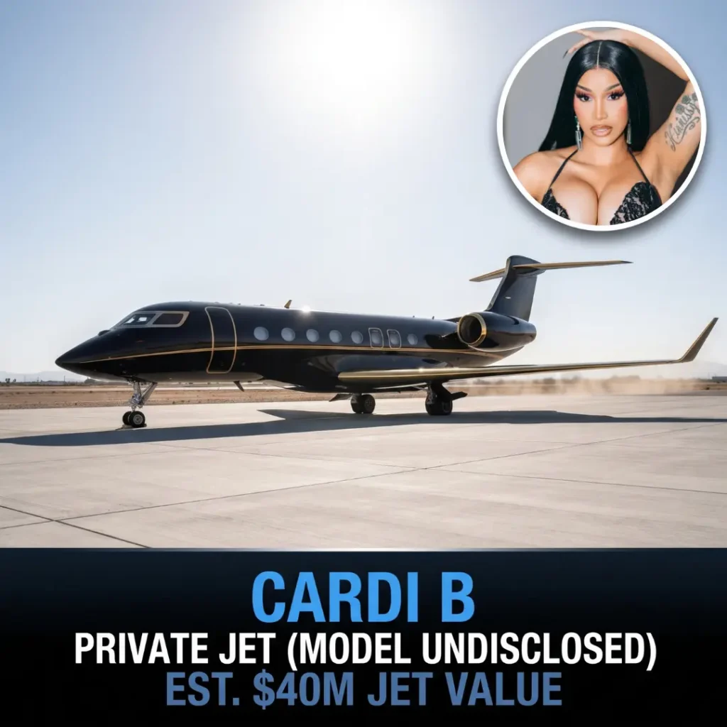 Cardi B's private jet valued at an estimated 35 million dollars