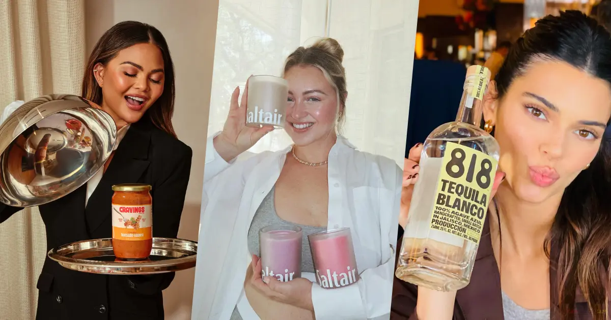 Female model turned entrepreneur presenting her own brand