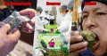 Collage labeled The Netherlands, Uruguay, and Bolivia showing cannabis being sold, cannabis being processed, and coca leaf chewing