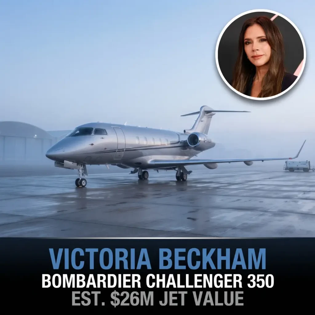 Victoria Beckham's Bombardier Challenger 350 private jet